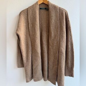 Lauren Ralph Lauren Merino Wool Alpaca Womens Oversized Cardigan XS Fits Small